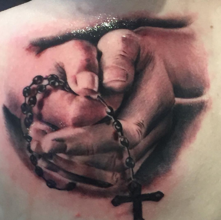 Tattoos - praying hands - 126019